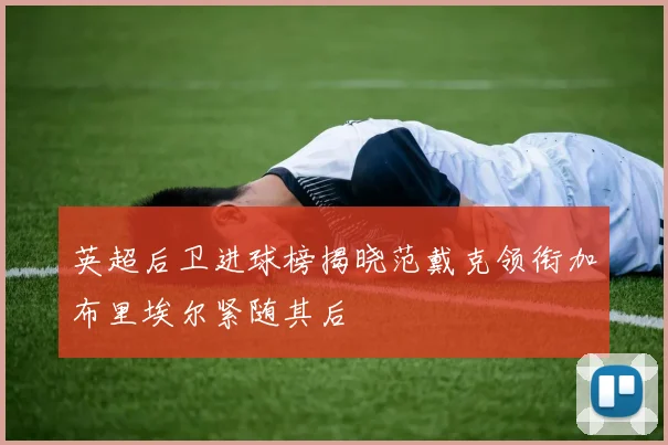 英超后卫进球榜揭晓范戴克领衔加布里埃尔紧随其后