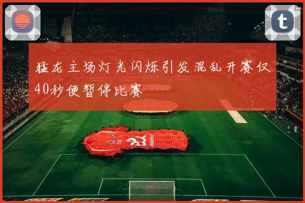 猛龙主场灯光闪烁引发混乱开赛仅40秒便暂停比赛
